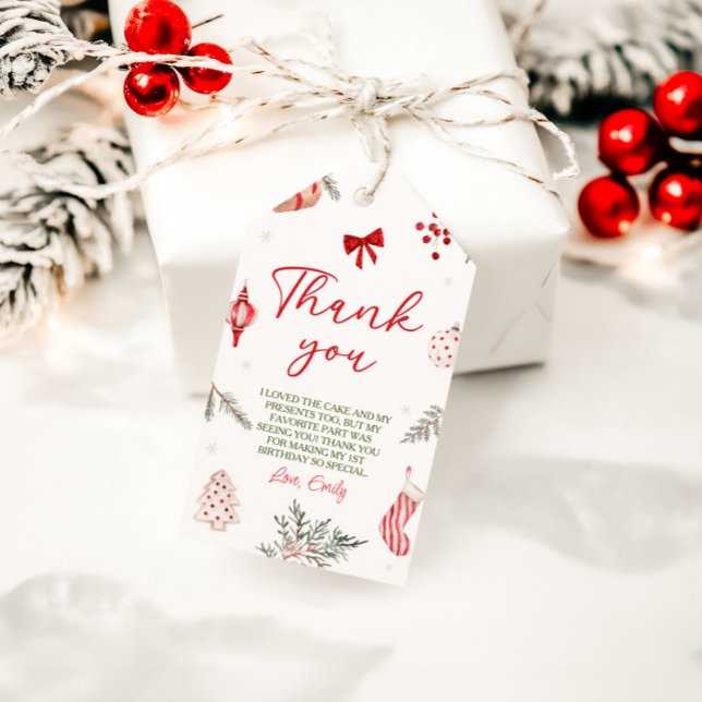 Oh What Fun Christmas Birthday Gift Tag (Creator Uploaded)