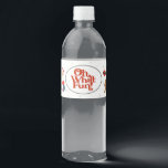 Oh What Fun Christmas Birthday Party Water Bottle Label<br><div class="desc">Oh What Fun! The perfect way to celebrate your little one's birthday in style during the magical holiday season! This printable template package is designed to make your child's winter birthday party unforgettable. ★ If you need coordinating décor, please check my matching collection. If you have any questions about this...</div>