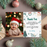 Oh What Fun Christmas Birthday Photo Thank You<br><div class="desc">Our oh what fun thank you card are the perfect way to show gratitude and appreciation to your guests for celebrating with you. The design features a festive and colourful layout with space for a personalised message or a "thank you" note. They are perfect for sending out after the party...</div>