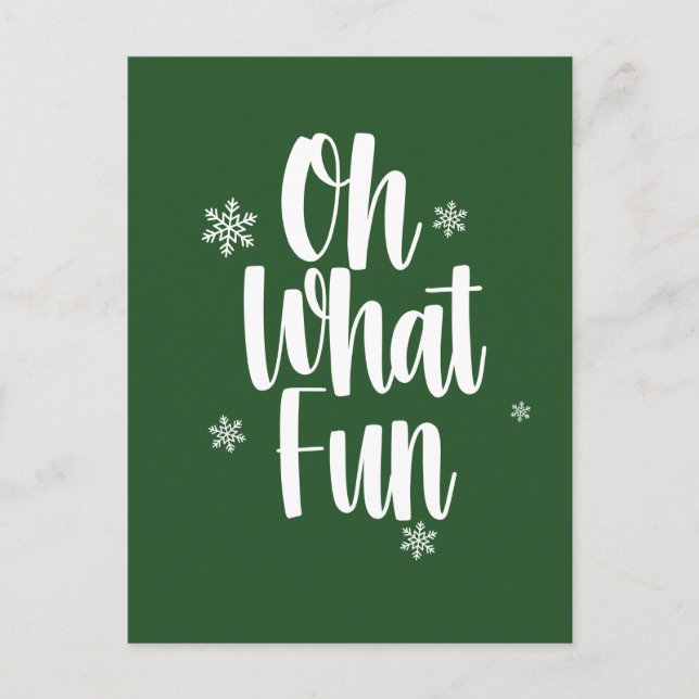 Oh What Fun Christmas Card (Front)