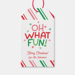 Oh What Fun Christmas Gift Tag