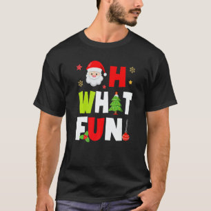 Oh What Fun Christmas Squad  Boys Girls Santa Xmas T-Shirt