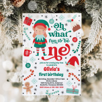 Oh What Fun Elf Christmas 1st Birthday Party