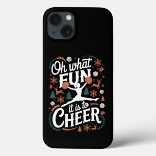 Oh What Fun It Is To Cheer Ugly Cheerleading Xmas iPhone 13 Case