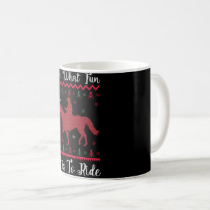 Oh What Fun It Is To Ride Horse Christmas Coffee Mug