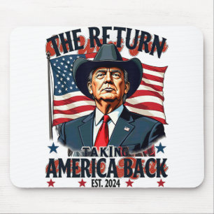 Oh What Fun It Is To Ride Humourous Trump Christma Mouse Pad