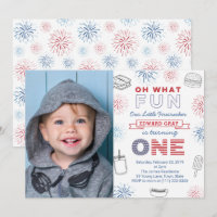 Oh What Fun July 4th American 1st Birthday Party