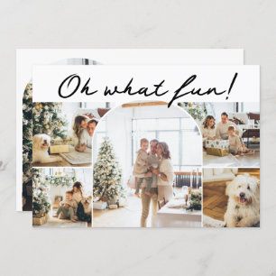 Oh What Fun Photo Christmas Personalised Holiday Card