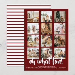 Oh What Fun Photo Christmas Personalised Holiday Card