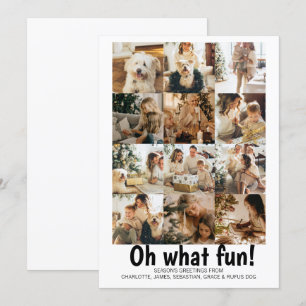 Oh What Fun Photo Christmas Personalised Holiday Card