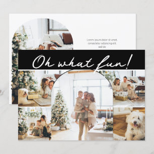 Oh What Fun Photo Christmas Personalised Holiday Card