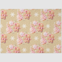 Oh what Fun pink gingerbread man pink Christmas