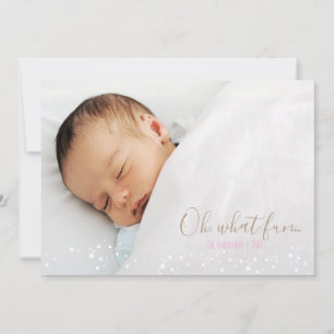 Oh What Fun Retro Christmas Tree Photo Card