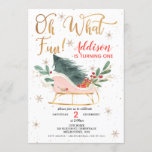 Oh What Fun Sleigh Birthday Invitation<br><div class="desc">Oh What Fun Sleigh Birthday Invitation

Nutcracker themed birthday party invitation featuring various  characters and items from the ballet.  Great for a Christmas season birthday.</div>