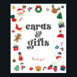 Oh What Fun Winter Christmas Cards and Gifts Sign<br><div class="desc">Oh What Fun! The perfect way to celebrate your little one's birthday in style during the magical holiday season! This printable template package is designed to make your child's winter birthday party unforgettable. ★ If you need coordinating décor, please check my matching collection. If you have any questions about this...</div>