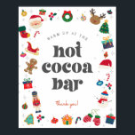 Oh What Fun Winter Christmas Hot Cocoa Bar Sign<br><div class="desc">Oh What Fun! The perfect way to celebrate your little one's birthday in style during the magical holiday season! This printable template package is designed to make your child's winter birthday party unforgettable. ★ If you need coordinating décor, please check my matching collection. If you have any questions about this...</div>