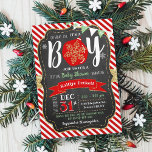 "Oh What Joy, It's A Boy!" Christmas Baby Shower Invitation<br><div class="desc">Celebrate in style with these trendy typography "Oh What Joy,  It's A Boy!" Christmas baby shower invitations. The design is perfect for a winter or December boys baby shower. The design is easy to personalise and your guests will be thrilled when they receive these stylish invites.</div>