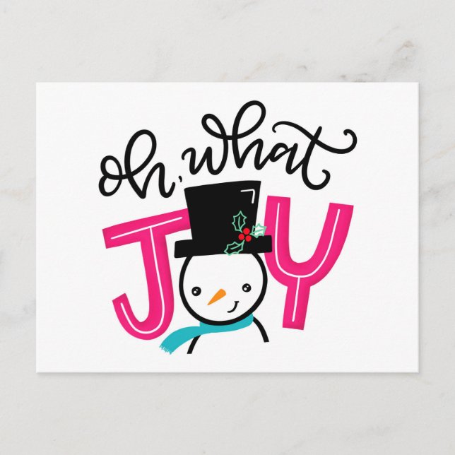 Oh, What Joy, Postcard (Front)