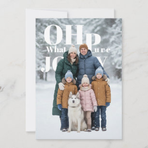 Oh What Pure Joy Holiday Photo Card