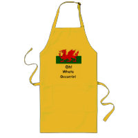 oh whats occurring welsh flag apron