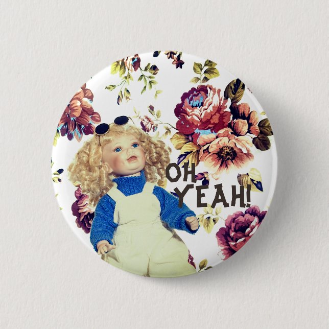 Oh, Yeah Funky Button (Front)