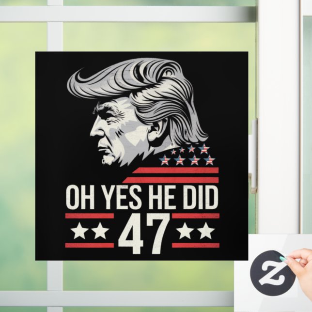 Oh Yes He Did 47 Trump 2024  (Home)