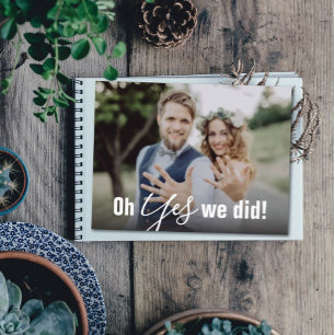 Oh Yes We Did Wedding Announcement