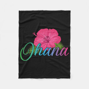 Ohana Aloha Hawaii From The Island - Feel The Flow Fleece Blanket