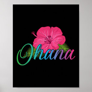 Ohana Aloha Hawaii From The Island - Feel The Flow Poster
