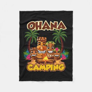 Ohana Family Camping Group  Fleece Blanket