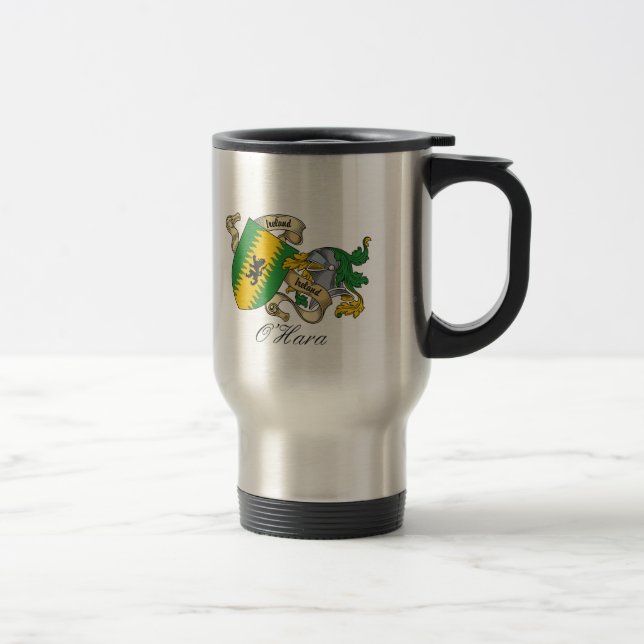 O'Hara Family Crest Travel Mug (Right)