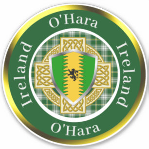 O'Hara Irish Shield/Celtic Cross Personalized