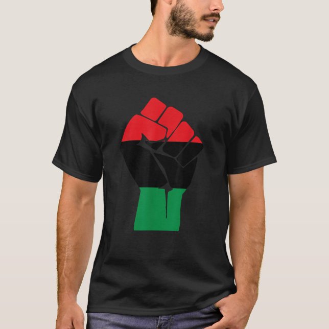 Oheneba Pan African Black Liberation Flag History  T-Shirt (Front)