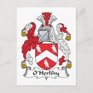 O'Herlihy Family Crest Postcard