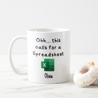 Ohh this calls for a Spreadsheet, tax prep mug