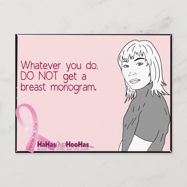 Ohhh, Mammogram ... Postcard (Front)