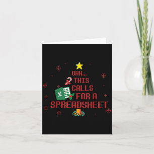 Ohhh This Calls For A Spreadsheet Ugly Christmas S Card