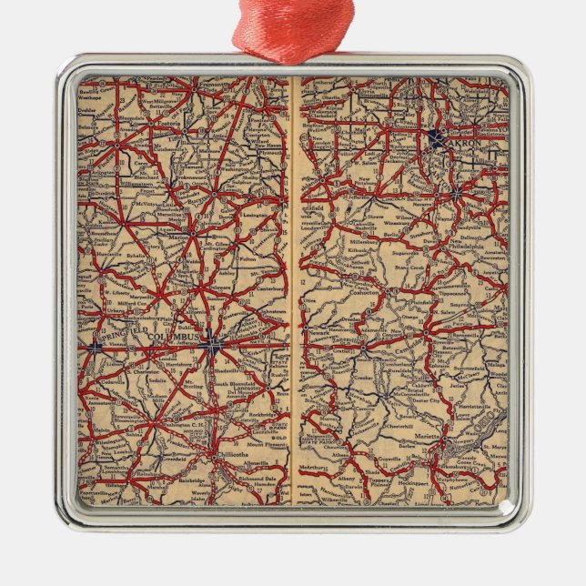 Ohio 14 metal tree decoration (Front)