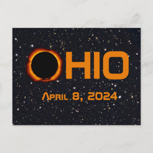 Ohio 2024 Total Solar Eclipse Postcard