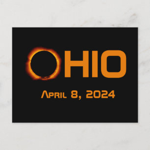 Ohio 2024 Total Solar Eclipse Postcard