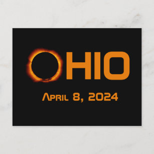 Ohio 2024 Total Solar Eclipse  Postcard