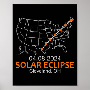 Ohio 2024 Total Solar Eclipse Poster
