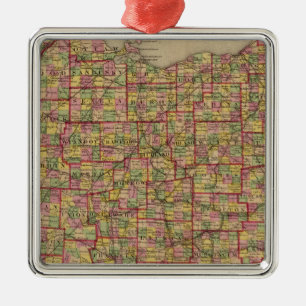 Ohio 3 metal tree decoration