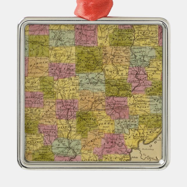 Ohio 3 metal tree decoration (Front)