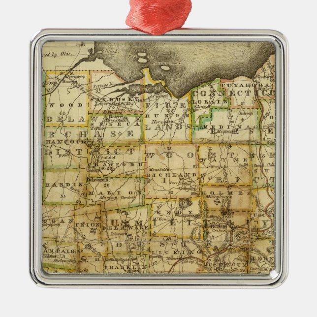 Ohio 4 metal tree decoration (Front)