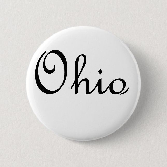 Ohio 6 Cm Round Badge (Front)