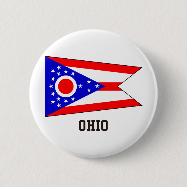 Ohio 6 Cm Round Badge (Front)
