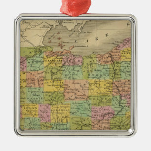 Ohio 7 metal tree decoration