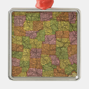 Ohio 7 metal tree decoration