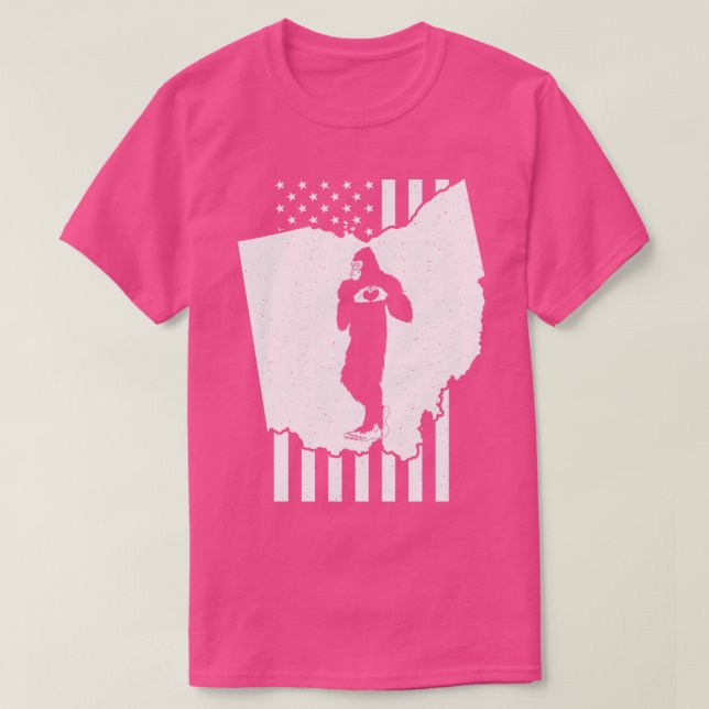Ohio American Flag T-Shirt (Design Front)
